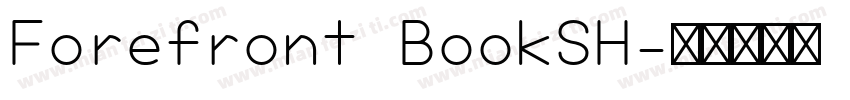 Forefront BookSH字体转换